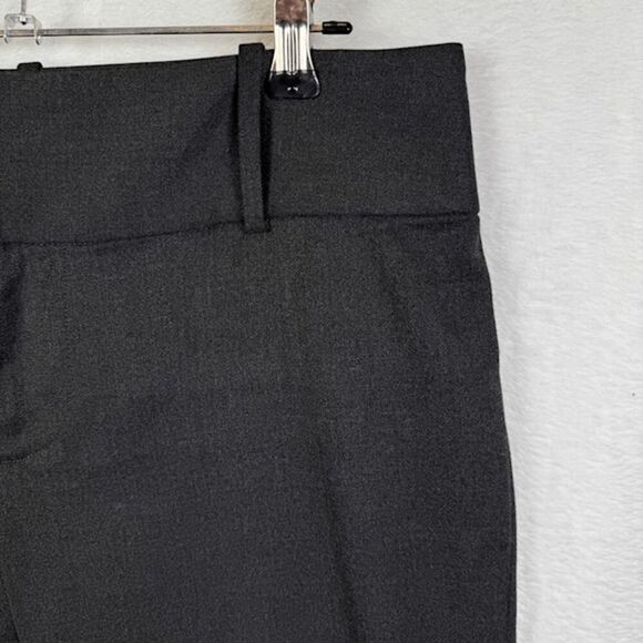 Alice + Olivia Stacey Slim Trouser Charcoal Gray Pockets Zip Hem Size 8 - Picture 3 of 14